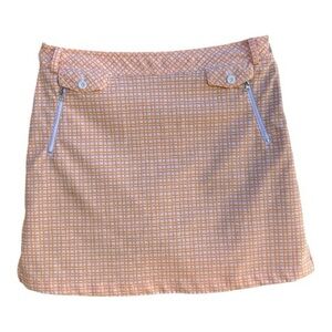 N’VO By Lanctot Checkered Golf Mini Skirt Skort Sz 10
